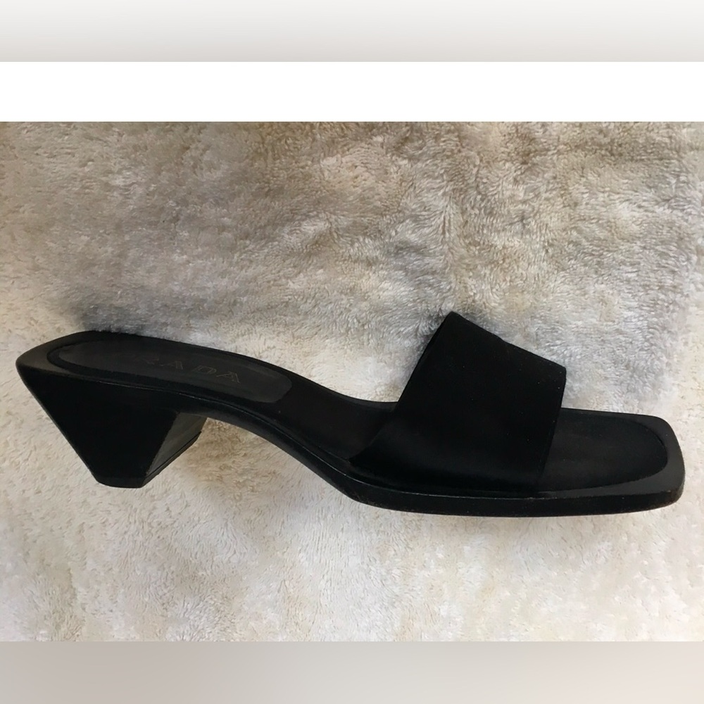Vintage Prada Square Toe Mules